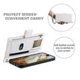 thumbnail image 4 of Case For Samsung Galaxy S25+ 5G Checkered With 6-card Slots Holder Kickstand Wrist Strap Lanyard Zipper PU Leather Flip Wallet Case,White,For Galaxy S25+ (5G), 4 of 6