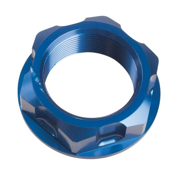 Tusk Billet Aluminum Steering Stem Nut Blue for Kawasaki KX125 2004-2005