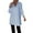 Bleu Clair, variante sur WTXUE Chemises à Manches Longues, Chemises à Encolure Fendue pour Femmes Chemise Habillée à Boutons Col Blouson Coton Uni, Chemises en Lin / Vêtements de Travail pour Femmes Plus Bleu 5TG