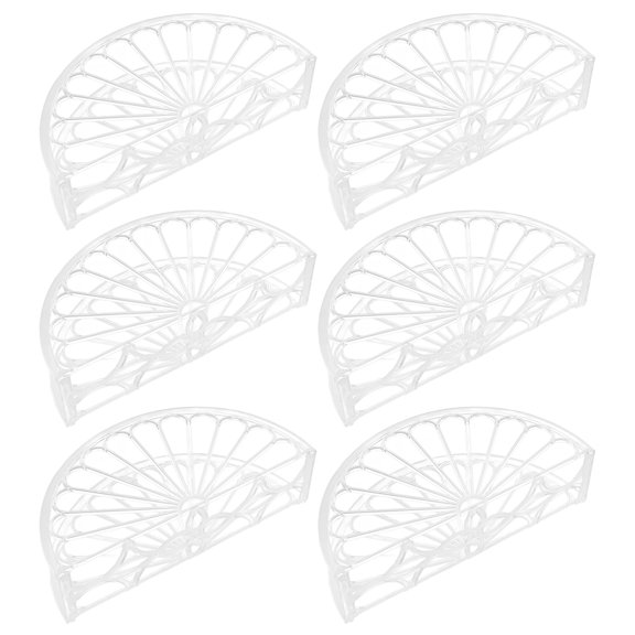 Masteelf 6 Pcs Paper Napkin Holder Dish Drying Rack Holders Plate Transparent