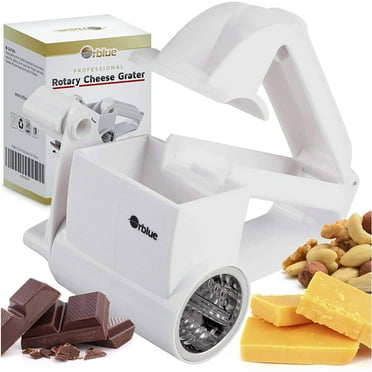 Orblue Rotary Cheese Grater with Multipurpose Stainless Steel Drum Grater