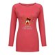 thumbnail image 4 of Puntoco Merry Christmas - Jersey de manga larga con estampado informal para mujer, manga raglán, manga larga, cuello redondo, top/camisa Puntoco Puntoco-1032, 4 of 5