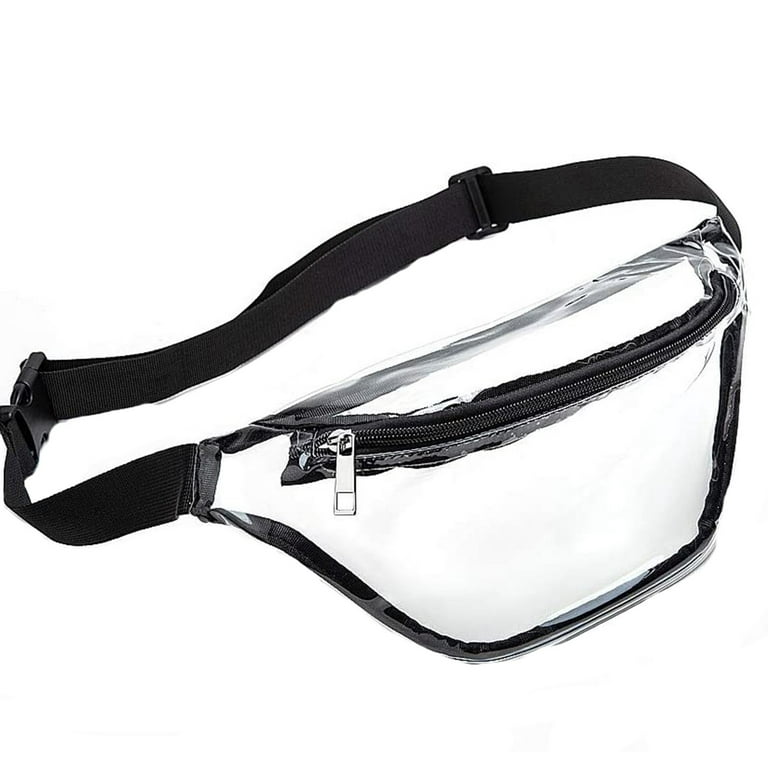 JRabbit Waterproof Waist Bag Clear Fanny Pack Women Waterproof Small Clear Waist Bag Cute Waist Pack with Adjustable Strap Clear Bag Stadium Approved
