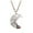 A, variant on Jewelry VerPetridure Moon Safety Long Life Lock Necklace able silver Necklace