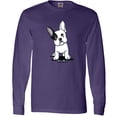 thumbnail image 3 of Inktastic B/W Frenchie (Darks) Long Sleeve T-Shirt, 3 of 5