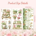 thumbnail image 7 of Rub on Transfer Decals for Furniture Crafts Decor Garden Flowers 6"x12" 3pcs Waterproof UV DTF Transfer Sticker for Dresser Lingerie Chests Drawer Glass Porcelain Wood Plastic Plastic, 7 of 7