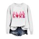 thumbnail image 2 of Gibobby Sudadera con forro polar Mujer Sudadera con capucha de manga larga con estampado de para el día de San Valentín informal a la moda para mujer (Blanco, XXL), 2 of 3