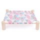 thumbnail image 1 of Cama portátil elevada para mascotas para gato, perro, verano, transpirable, desmontable, gato, gatito, cachorro, nido, hamaca, lona duradera, soporte de madera de pino, uso interior o exterior, 21 x, 1 of 6