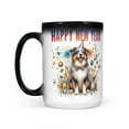 thumbnail image 2 of Happy New Year with Miniature American Shepherd Fireworks Holiday Xmas Winter 2025 Heat Color Changing Mug MAS Dog Lover Gifts Magic Coffee Mug - 00025, 2 of 4