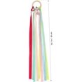 thumbnail image 3 of Reliable 25cm Long Colorful Rainbow Cheerleader Ring Children's Toy Party Accessory Decorative Ribbons Random to enhance your experience, 3 of 4