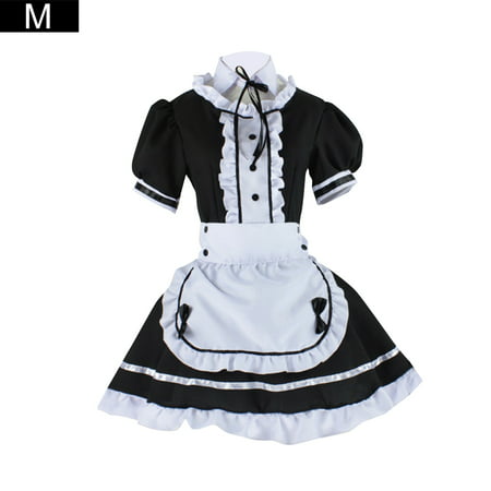 Women Maid Cosplay Costume Halloween Cosplay Apron Maid Fancy Dress Costume Performance Props for