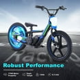 thumbnail image 3 of TUIBOKA Lightweight Electric Dirt Bike for Kids, 170W Racing Grade Electric Motorcycle, Detachable Battery, 12Inch Tires, Blue, 3 of 7