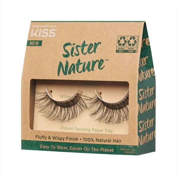 KISS Sister Nature False Eyelashes, ‘Willow’, 1 Pair