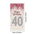 thumbnail image 2 of Sparkling Glittery 40th Birthday Banner Backdrop Background Party Supplies Photography Props Happy Birthday Decors Party Decorations Birthday Party, 2 of 7