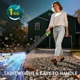 thumbnail image 4 of ALILYY Leaf Blower Cordless Blower with 2×4.0Ah Batteries 450CFM Variable Speed Handheld Leaf Blower for Patio,Lawn,Yard,Snow Blowing,Dust,Sawdust,Green, 4 of 11