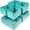 Aqua, variant on Woven Storage Baskets, Storage Bins, Cube Basket Container Baskets Storage Boxes Organizers for Clothes/Shelves/Closet, Set of 6 (Grey)