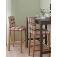 thumbnail image 2 of Buffalo Plaid Bar Stool Covers Set of 4, Modern Farmhouse Colorful Checkered Stretch Washable Bar Chair Covers with Backs, Removable Pub Counter Height Chair Cover for Kitchen Dining Room Cafe, 2 of 7