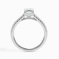 thumbnail image 3 of Meryn Jewel Women's 1.67 Ct Lab Created Emerald Cut Diamond Engagement Ring - Stunning 14K White Gold Plated Wedding Ring - Gift for Her - Ideal for Anniversary, Proposals, and Special Celebrations, 3 of 6