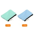thumbnail image 3 of Coin Purse Pouch Change Purses Small Organizer Bags 3" x 5", Green Blue 2pcs, 3 of 6