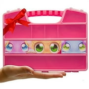 ASH BRAND Durable Figures CASE Organizer Box| Fits Up to 50 Mini Colleggtibles Eggs Toys Figurines, Miniature Characters Or T