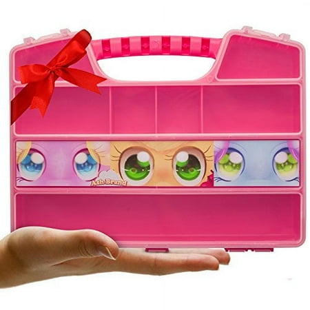 ASH BRAND Durable Figures CASE Organizer Box| Fits Up to 50 Mini Colleggtibles Eggs Toys Figurines, Miniature Characters Or T