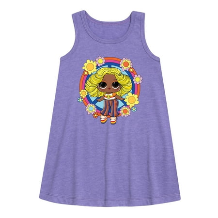 

LOL Surprise! Dolls - Free Spirit Doll - Shine Bay Bay Retro Styled - Toddler & Youth Girls A-line Dress