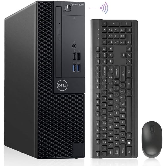 Restored Dell Desktop PC, Core i7-8700, 32G RAM, 1TB HDD, 1TB M.2 NVMe SSD,WiFi, Windows 11 Pro