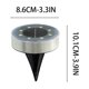 thumbnail image 2 of Luz solar enterrada IP68, resistente, de acero inoxidable, con enchufe de tierra, para decoración de exteriores, para patio, lámpara solar montada en el suelo., 2 of 9