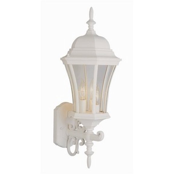 4503 BK-Trans Globe Lighting-The Standard - Three Light Wall Bracket - Up  Black Finish with Clear