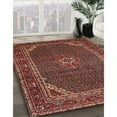 thumbnail image 2 of Ahgly Company Indoor Square Traditional Copper Red Pink Persian Area Rugs, 4' Square, 2 of 6