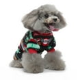 thumbnail image 4 of Christmas Dog Pajamas Dog Sweater Holiday Pet Outfit for Small Medium Dogs Girl Boy Puppy Clothes Onesie, 4 of 5