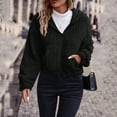 thumbnail image 2 of Womens Cropped Fleece Jacket Zip Up Long Sleeve Soft Plush Jackets Casual Warm Lightweight Winter Coats with Pockets, 2 of 5