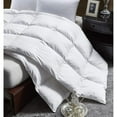 thumbnail image 3 of Luxurious King Size Lightweight Goose Down Comforter Duvet Insert All Season, 1200 Thread Count 100% Egyptian Cotton, 42 oz Fill Weight, White Color, 3 of 8