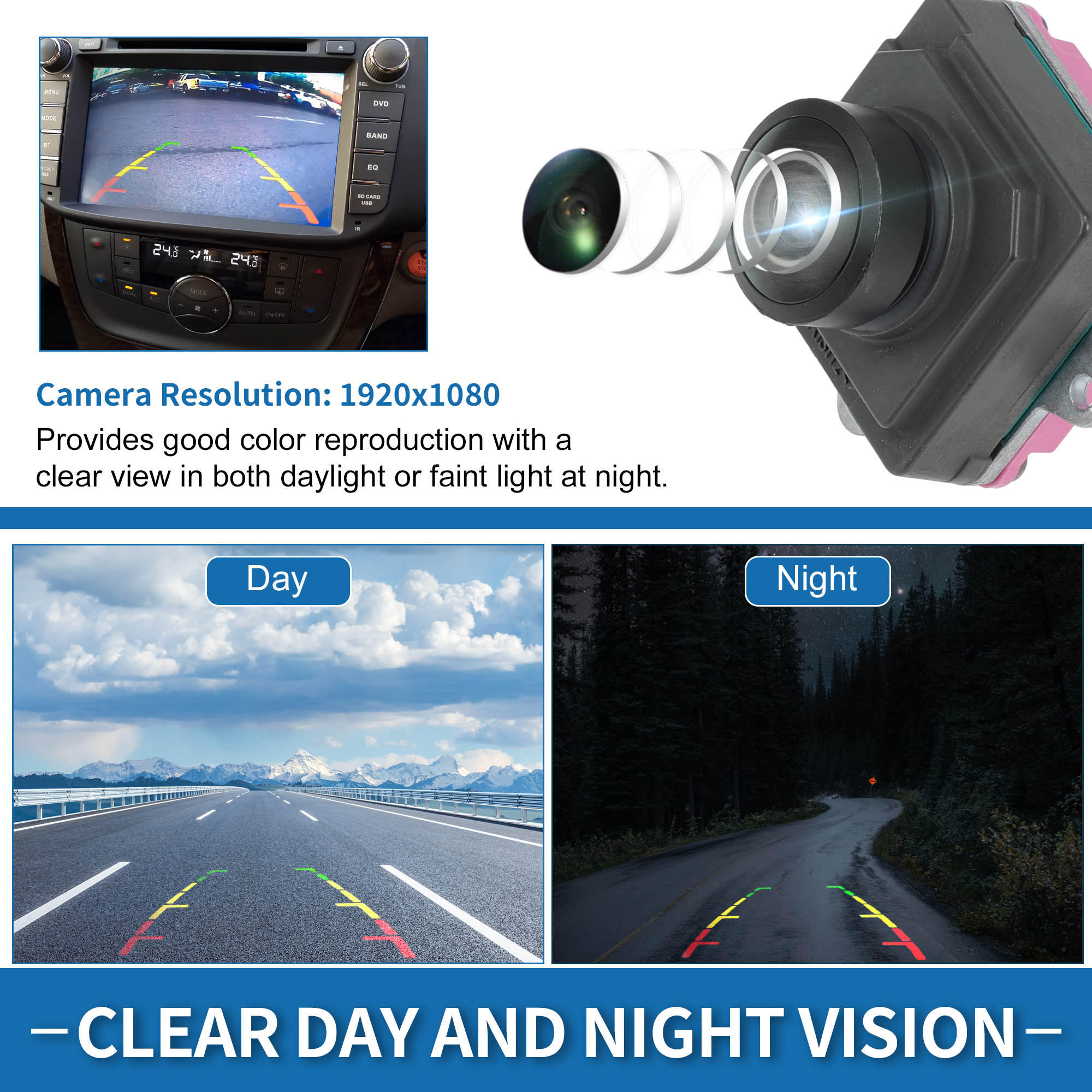 Unique Bargains Rear View Park Assist Backup Camera for Dodge 2500 3500 2019-2024