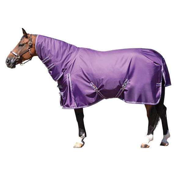 STORM SHIELD Extreme II Heavy Attached Neck Horse Turnout Blanket | Purple | Size 68
