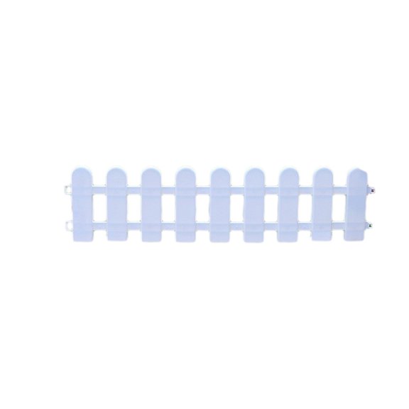Rkxzt Fence White PVC Garden Fence Border Edging 19x17x12cm with Ground Studs for Flower Beds and Lawns Home Decoration|Pvc,White