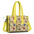 thumbnail image 2 of Teacher Tote Bag,Flower Fairy Princess Pattern Teacher Utility Tote Bag,Large Work Tote Bags for Women with Multiple Pockets,Top Zipper Closure,13.8x10.6x6.7 Inch, 2 of 5