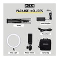 thumbnail image 2 of Koah SOL SPHERE 19in 55W Ring Light Kit with Carrying Bag and Smartphone Holder skin color, 2 of 7