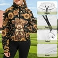 thumbnail image 6 of Chririnla Classic Sunflower Highland Cattle Kids Half Zipper Sweatshirt with Pocket Soft Loose Athletic Wear Comfy Top for Gym Hiking Camping Outdoor Size 5-6, 6 of 7