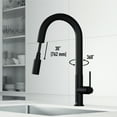 thumbnail image 4 of VIGO Hart Hexad Single Handle Pull-Down Spout Kitchen Faucet in Matte Black, 4 of 13