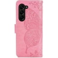 thumbnail image 4 of for Samsung Galaxy Z Fold5 Wallet Case for Women Girls, Shiny Butterfly Flower PU Leather Cover with Card Slot Holder Flip Phone Case for Samsung Galaxy Z Fold 5 Rhinestone Pink, 4 of 18
