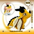 thumbnail image 2 of Fedpow Wings of Fire Dragon Wings Dragon Plush Stuffed Animal Plushies Toys Cute Fire Dragon Stuffy Figure Gift for Kids Boys Girls Fans(Yellow), 2 of 12