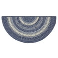 thumbnail image 4 of VHC Brands Great Falls Blue Rug with PVC Pad, Jute Blend, Half Circle, Blue White, 16.5x33 inches, 4 of 7