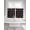 Black, variant on Valentine's Day 2 Panel Kitchen Curtains for Small Windows, Pink Bows Shining Stars Modern Black Bathroom Tier Curtain, Short Window Treatment for Bedroom/Living Room 55"x24"