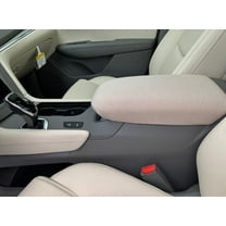 Auto Console Covers - Center Console Armrest Lid Cover Fits Cadillac XT6 2020-2025 Anti-Pill Fleece Fabric- Taupe