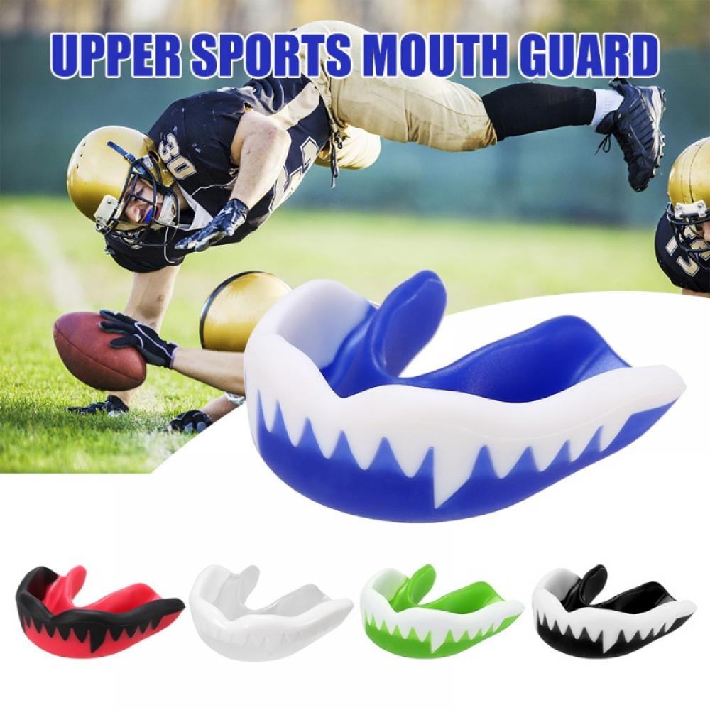 Walmeck Double Braces Mouthguard Adults Sport Mouth Guard for Football Boxing Basketball Lacrosse MMA Hockey 