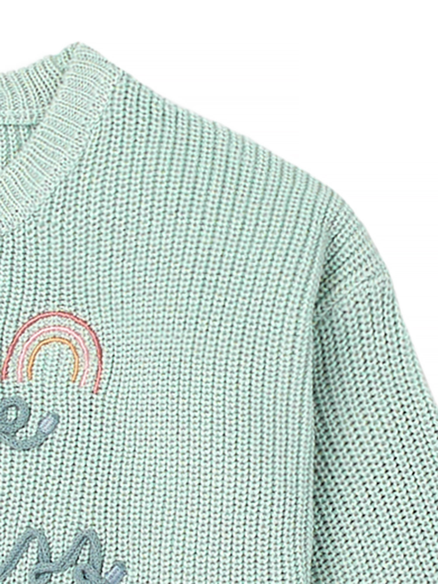Modern Moments by Gerber Toddler Girl Embroidery Sweater, Sizes 12 Months -5T