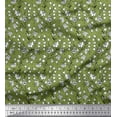 thumbnail image 1 of Soimoi Rayon Fabric Leaves & Floral Block Print Fabric by The Yard 42 Inch Wide, 1 of 3