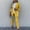 Yellow, variant on Turilly Women's Clothes Sets for Comfort Women's Fashion Casual Loose Solid Color Suit Suit Office Two-piece Suit