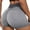 Grey, variant on Women's Shorts High Waisted Stretchy Ladies New Summer Honeycomb Peach Tight Waist High Movement Yoga Baggy Dressy Casual Womens Jorts S-2XL